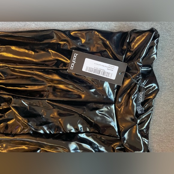 Vinyl Split Front Slim Leg Trousers - Picture 5 of 5